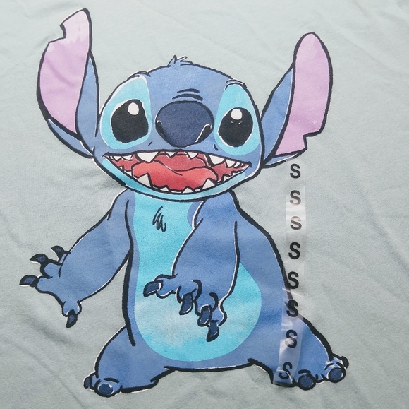 New Lilo and Stitch Graphic Blue T-Shirt - Picture 4 of 10